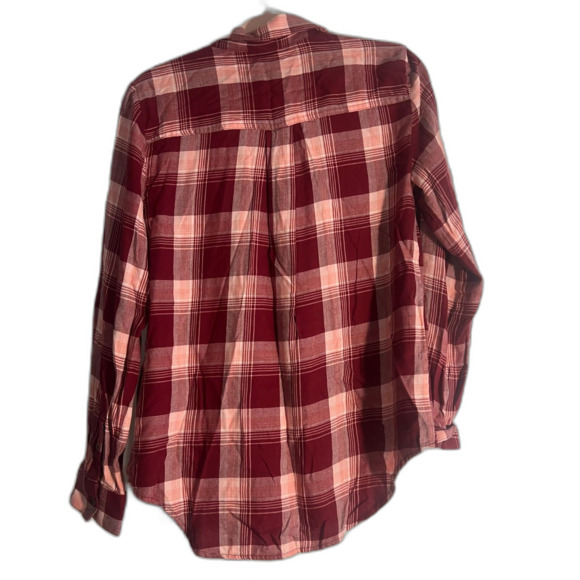 Raspberry Pink cotton blend plaid shirt from Style & Co. Sz S - Picture 2 of 8